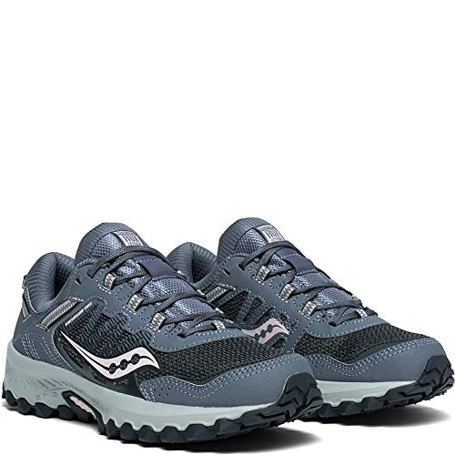Saucony Women's Excursion TR13 Trail Running Shoe, Folkstone/Orchid, 8 M
