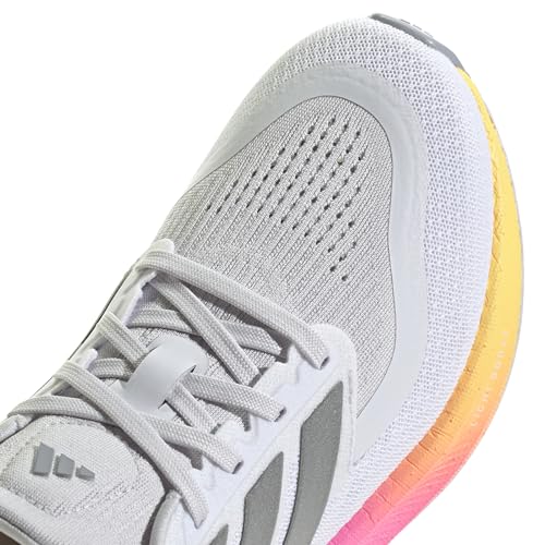 Adidas Women's Pureboost 5, White/Silver Metallic/Spark, 10