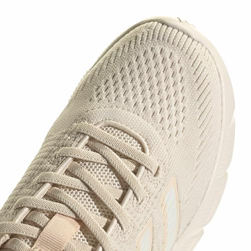 adidas Women's Cloudfoam Flex - Slounge, Wonder White/Off White/Sand Strata, 9