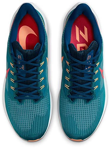 NIKE Air Zoom Pegasus 39, Men's Trainers, Spruce Lt Crimson Valerian, Size 44 EU