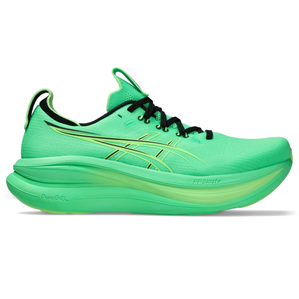 ASICS Men's Gel-Nimbus 28 Running Shoes, 10.5, Vital Green/Illuminate Green