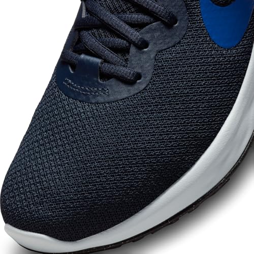 Nike Men's Revolution 5 Flyease Running Shoe, Dk Obsidian Hyper Royal Black Grey Fog Hyper Crimson, 7.5 UK