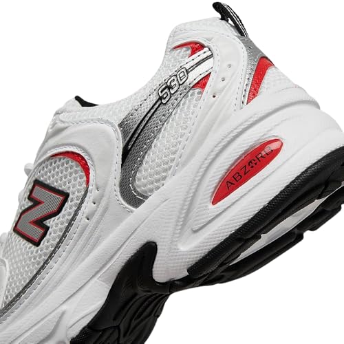 New Balance Unisex 530 Sneaker, Red/White, 6.5 Men 8 Women