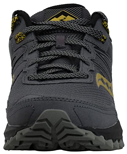 Saucony Men's Excursion TR14 Running Shoe, Dark Grey/Black/Gold, 13 W