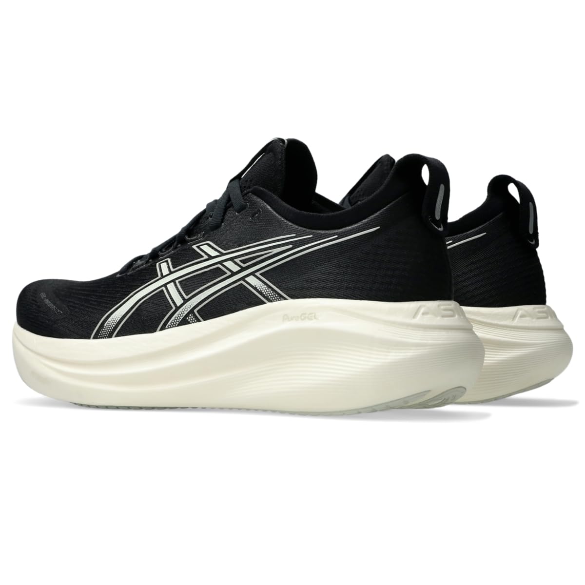 ASICS Men's Gel-Nimbus 27 Running Shoe, 9.5, Black/Lake Grey