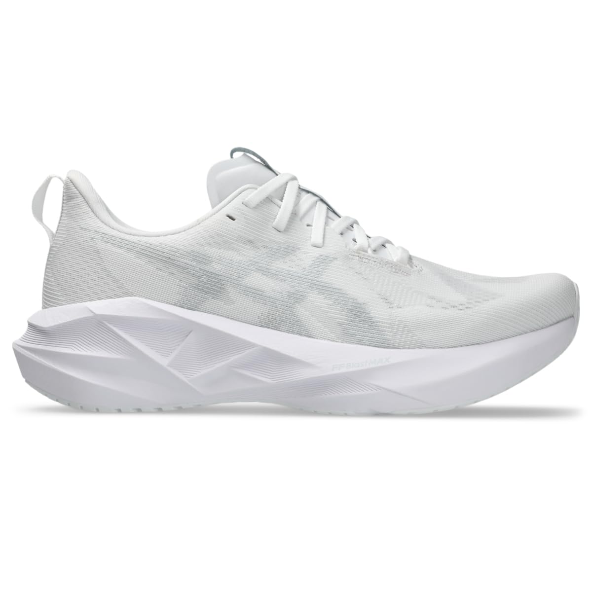 ASICS Men's NOVABLAST 5 Running Shoes, 10.5, White/Piedmont Grey - alternate product view 8