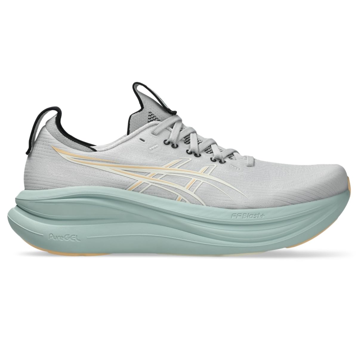 ASICS Men's Gel-Nimbus 28 Running Shoes, 10.5, Cloud Grey/Cream - alternate product view 8