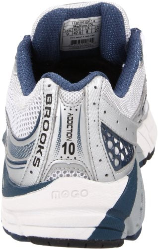 Brooks Men's Addiction 10 Running Shoe,Dark Denim/Primer Grey/Silver/White,7 B US