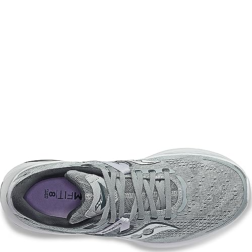 Saucony Women's Guide 16 Sneaker, Concrete/Mauve, 12