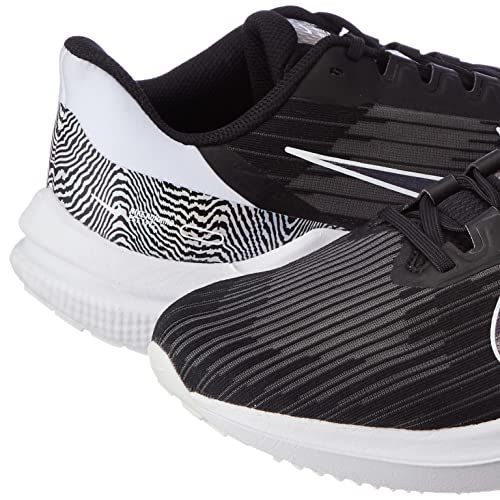 NIKE Women's WMNS Air Winflo 9 PRM Sneaker, Black White, 7 US