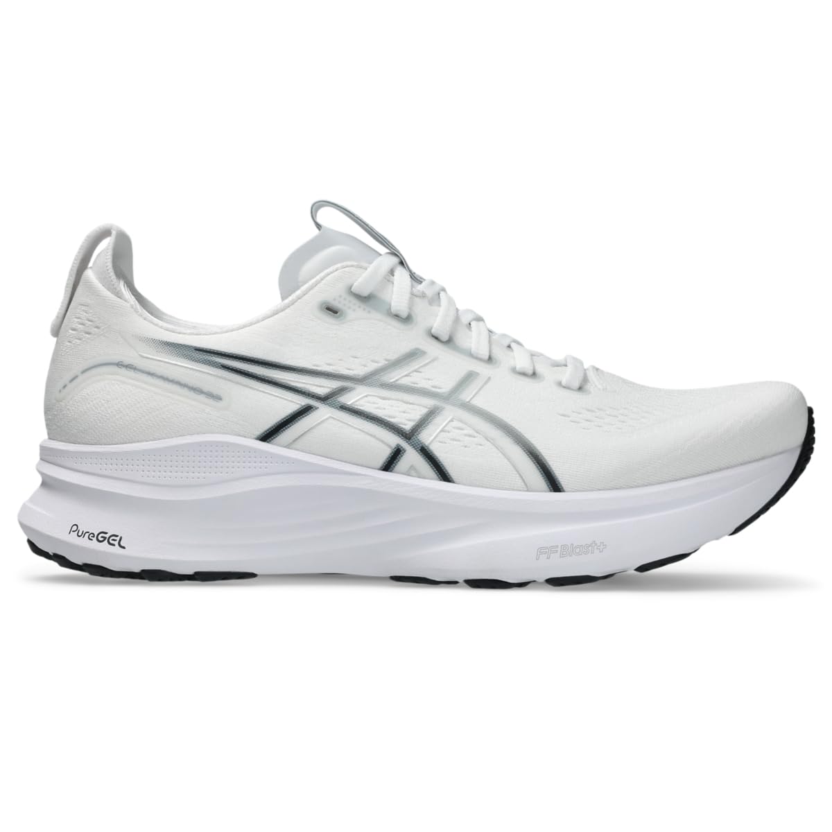 ASICS Men's Gel-Kayano 32 Running Shoes, 11.5, White/Pure Silver