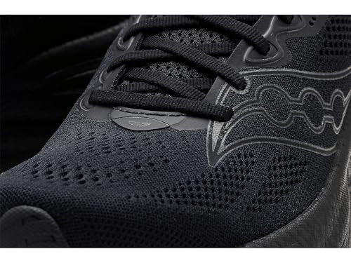 Saucony Men's Ride 19 Sneaker, Black/Black/Black, 10.5