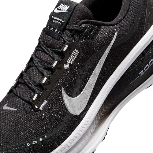 Nike Mens Vomero 18 Gore-TEX Black/Metallic Silver/Anthracite/White 8 Medium