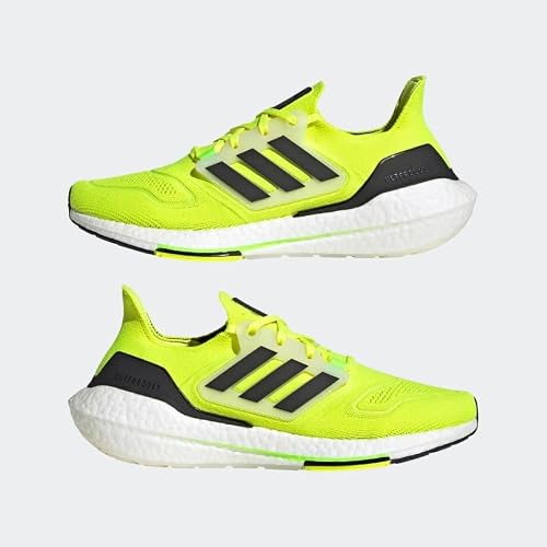 Adidas Men's Ultraboost 22, Solar Yellow/Black/Cloud White, 10