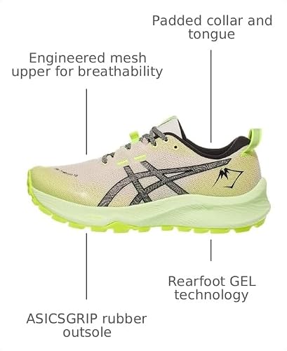 ASICS Women's Gel-Trabuco 12 Running Shoes, 7.5, Oatmeal/Black