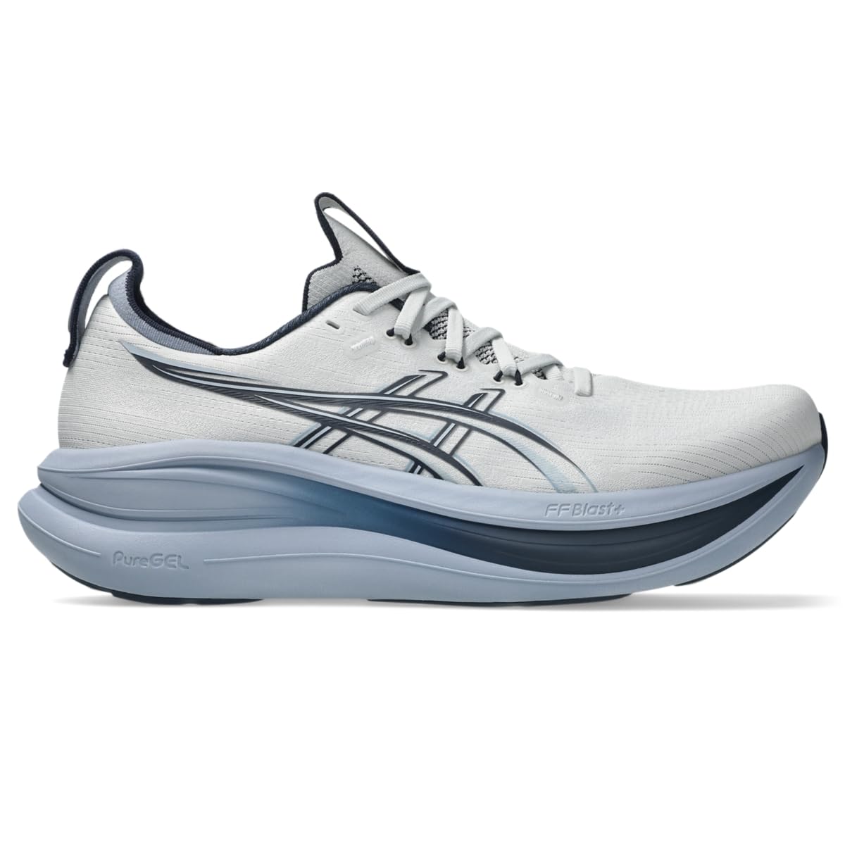 ASICS Men's Gel-Nimbus 28 Running Shoes, 10.5, Concrete/Midnight - alternate product view 8