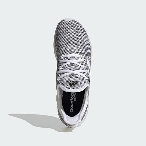 Adidas Women's Cloudfoam Pure, White/White/Black, 5.5