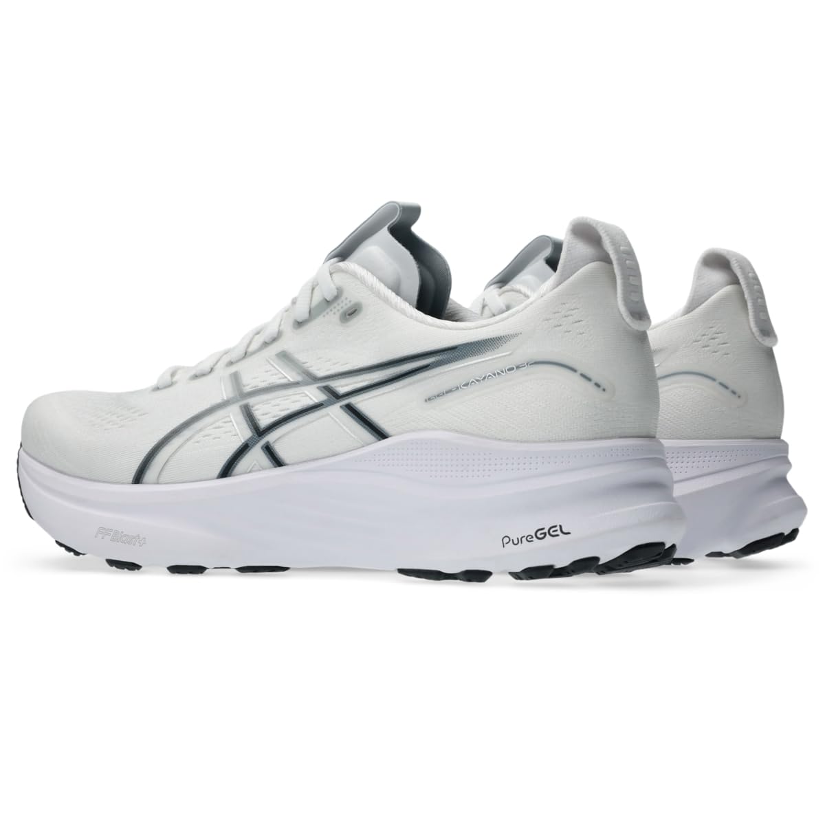 ASICS Men's Gel-Kayano 32 Running Shoes, 12, White/Pure Silver