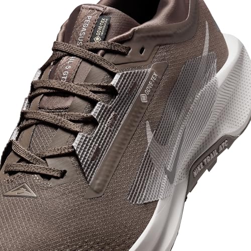 Nike Mens Pegasus Trail 5 Gore-TEX Ironstone/College Grey/Velvet Brown 8 Medium