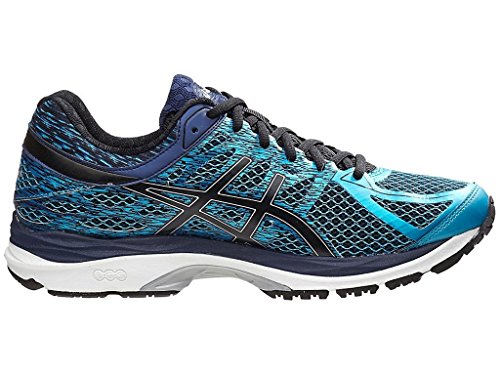 ASICS Men's Gel Cumulus 17 Running Shoe, Island Blue/Black/Indigo Blue, 10.5 M US
