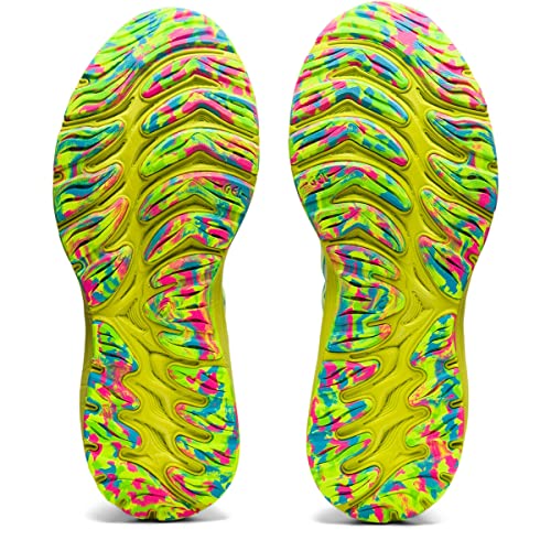 ASICS Women's Gel-Cumulus 23 Running Shoes, 7, White/Safety Yellow