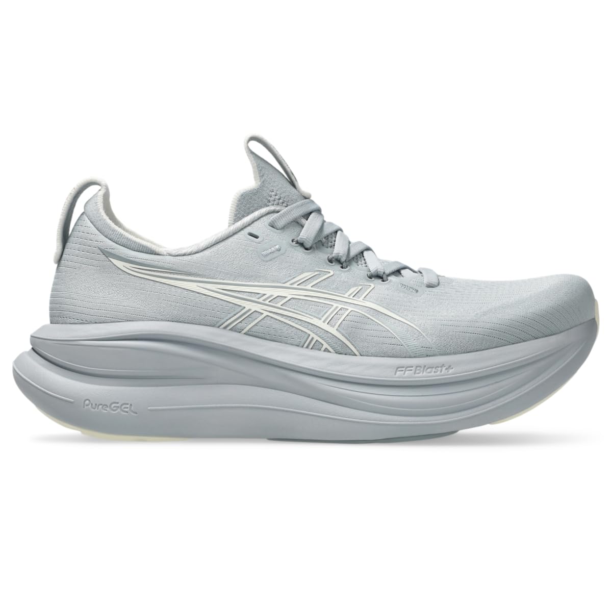 ASICS Women's Gel-Nimbus 28 Running Shoes, 5.5, Piedmont Grey/Cream