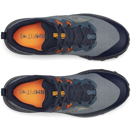 Saucony Men's Peregrine 14 Sneaker, Dusk/Navy, 7