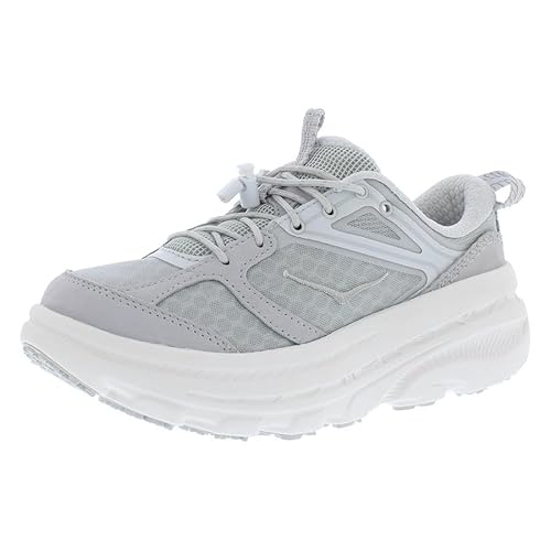 HOKA Bondi B3LS Unisex Shoes Size 5.5, Color: White/Grey