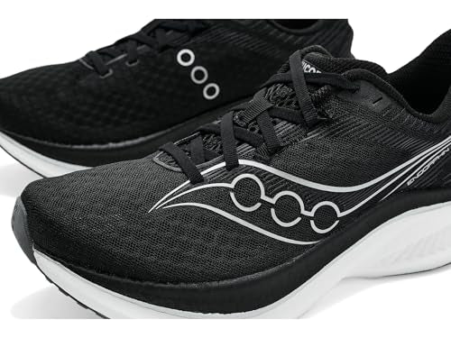 Saucony Women's Endorphin Speed 5 Sneaker, Black/White, 8