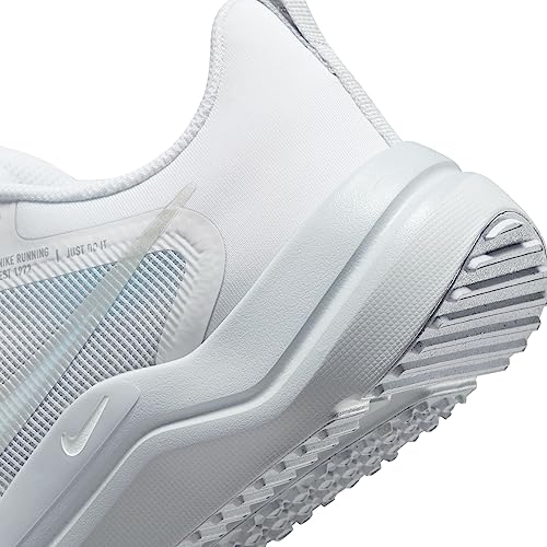 Nike Men's Downshifter 12 Trainers, White Metallic Silver Pure Platinum, 43 EU