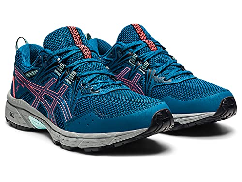 ASICS Women's Gel-Venture® 8 Running Shoes, 6.5, DEEP SEA Teal/Blazing Coral