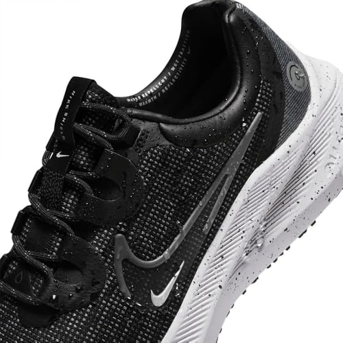 Nike Zoom Winflo 8 Shield Women's Road Running Shoes (Black/Metallic Silver/Thunder Blue/Iron Grey, US Footwear Size System, Adult, Women, Numeric, Medium, 11)