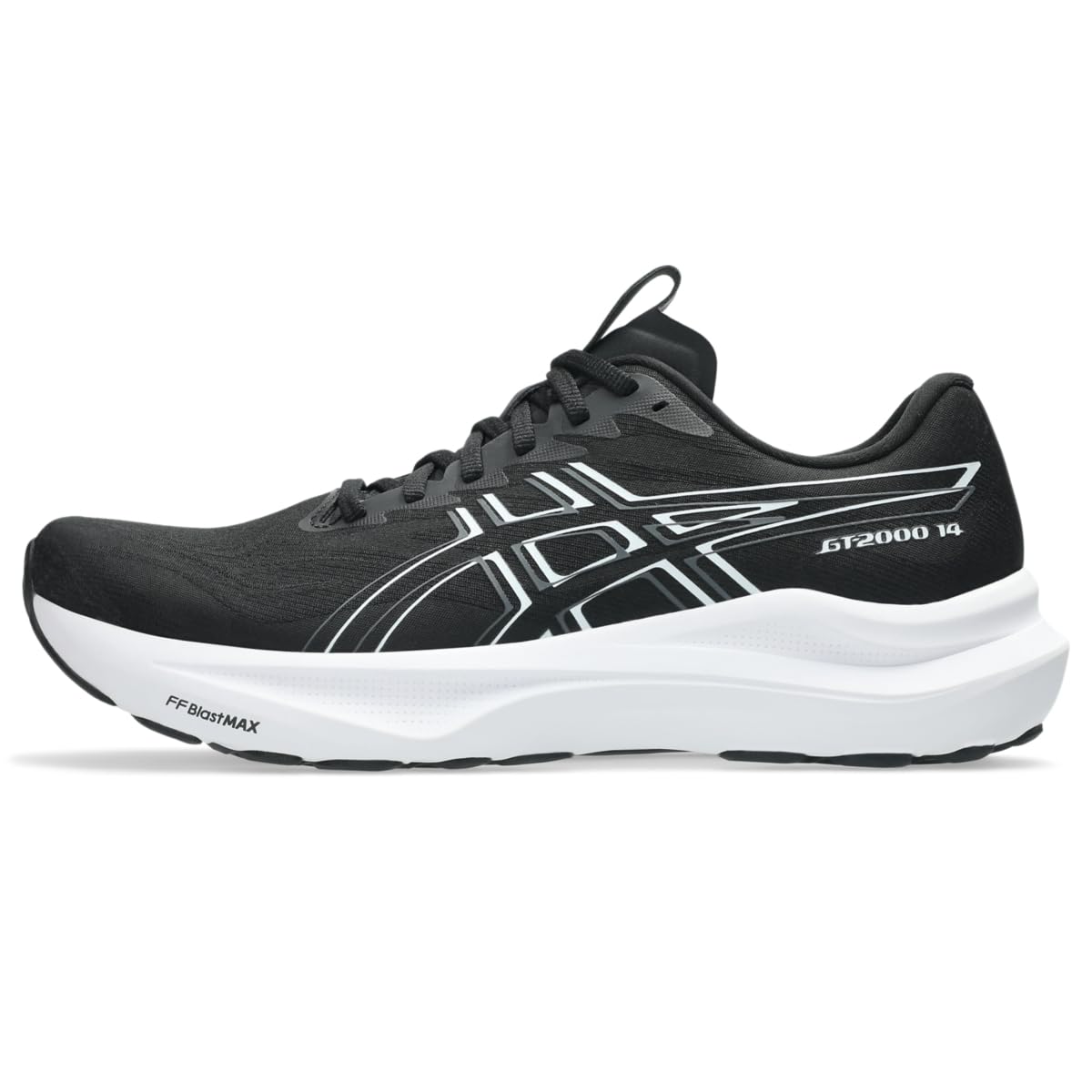 ASICS Men's GT-2000 14 Running Shoes, 10, Black/White - product image