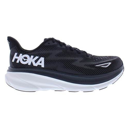 HOKA ONE ONE Clifton 9 Womens Shoes Size 10, Color: Black/White - alternate view 5
