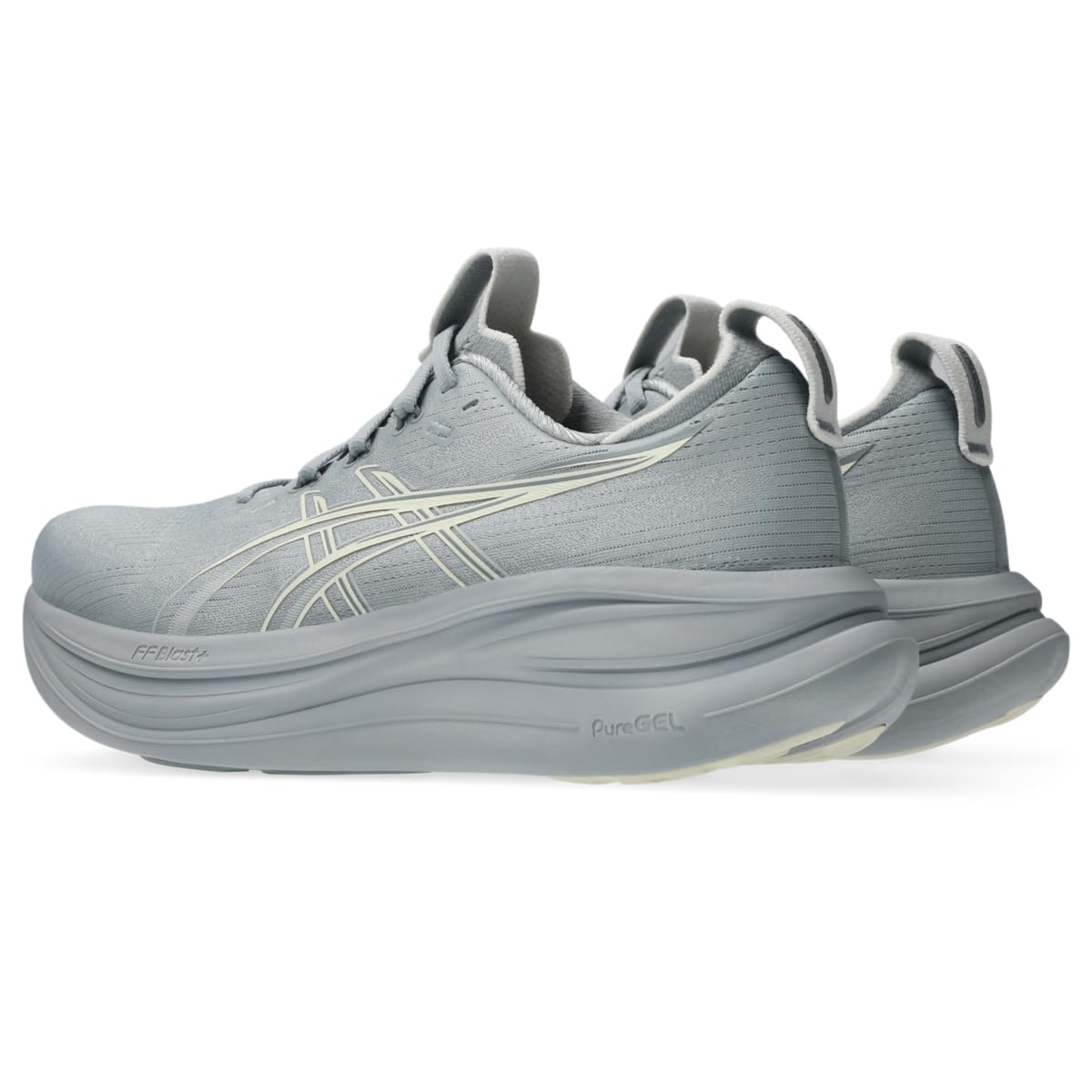 ASICS Women's Gel-Nimbus 28 Running Shoes, 5.5, Piedmont Grey/Cream