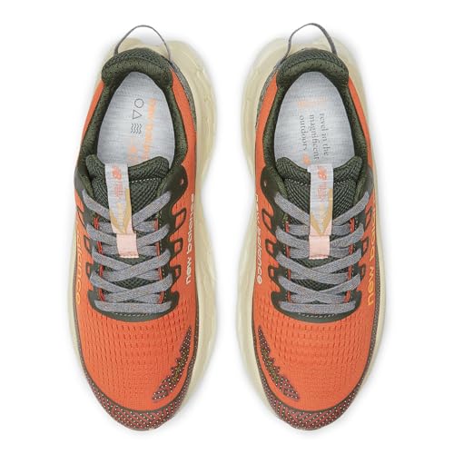 New Balance Men's Fresh Foam X More Trail V3 Running Shoe, Cayenne/Kombu, 9