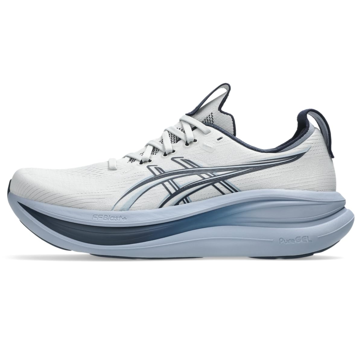 ASICS Men's Gel-Nimbus 28 Running Shoes, 10.5, Concrete/Midnight - product image