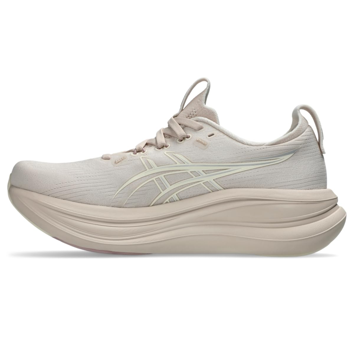 ASICS Women's Gel-Nimbus 28 Running Shoes, 5.5, Mineral Beige/Cream