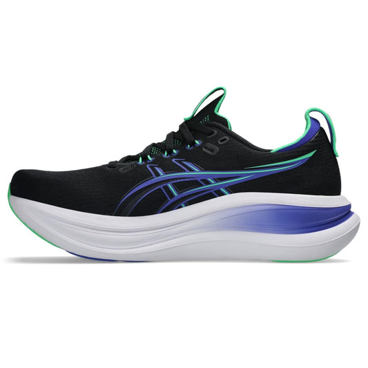 ASICS Men's Gel-Nimbus 28 Running Shoes, 10.5, Black/Cobalt Burst