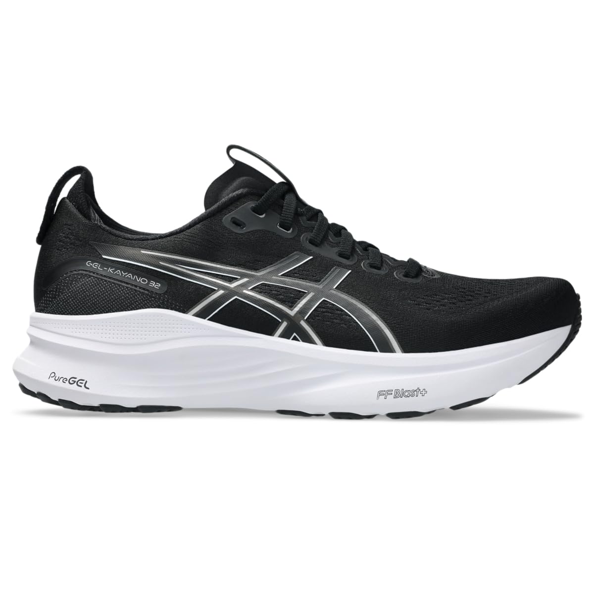 ASICS Men's Gel.Kayano 32 Running Shoes, 11.5, Black/White
