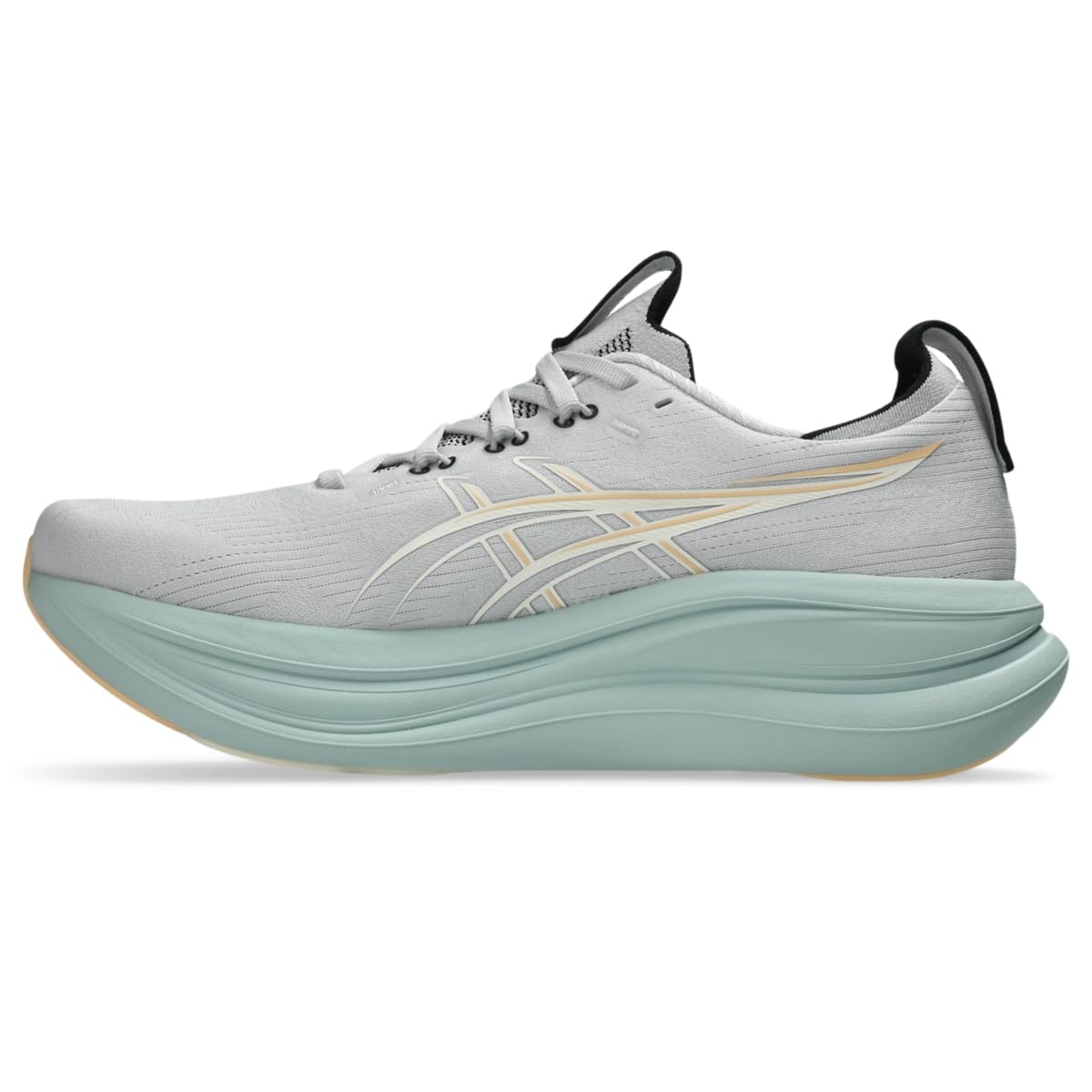 ASICS Men's Gel-Nimbus 28 Running Shoes, 10.5, Cloud Grey/Cream - alternate product view 4