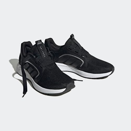 adidas Women's Edge Lux 5 Sneaker, Black/Black/Carbon, 9