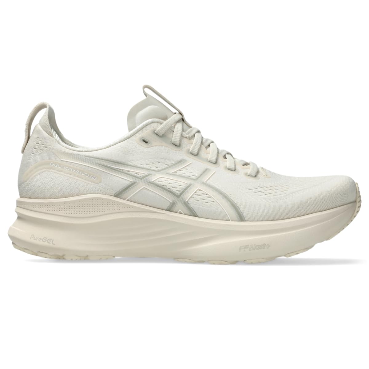 ASICS Men's Gel-Kayano 32 Running Shoes, 11.5, Oatmeal/Meteor Grey