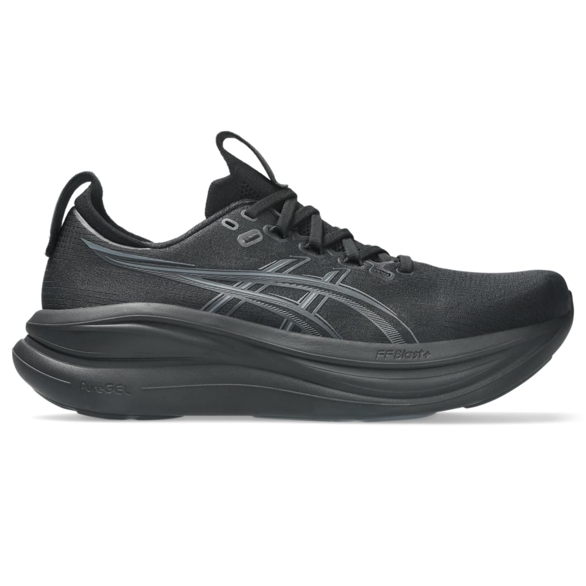 ASICS Men's Gel-Nimbus 28 Running Shoes, 10.5, Black/Graphite Grey