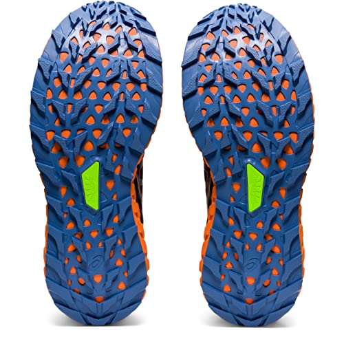 ASICS Men's Trabuco Max Running Shoes, 10.5, Black/Shocking Orange