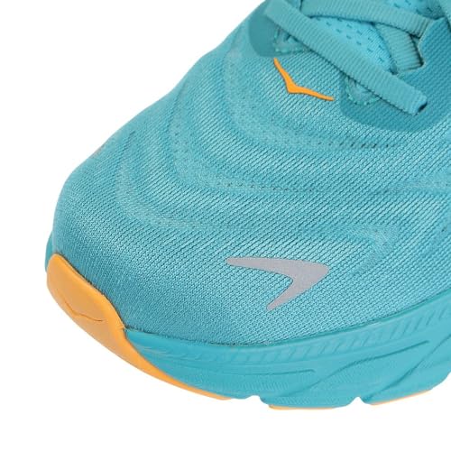 HOKA ONE ONE Mens Arahi 6 Textile Ocean Mist Lime Glow Trainers 8 US