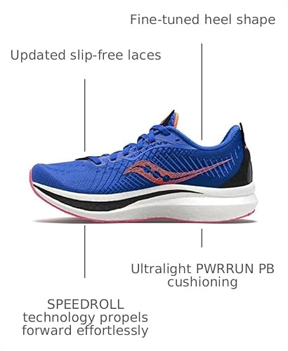 Saucony Endorphin Speed 2 Blue RAZ/Zest Women's Running Shoe, 5