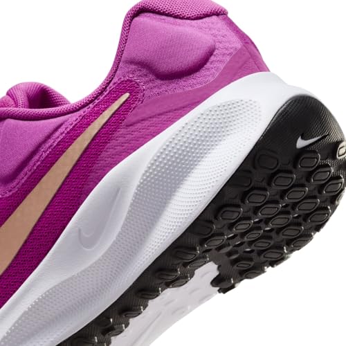 Nike Men's Revolution 7 Women's Road Running Shoes, Hot Fuchsia MTLC Red Bronze White Black, 8