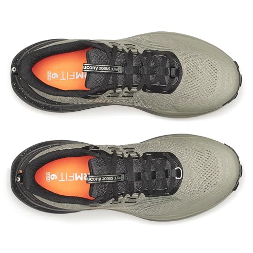 Saucony Men's Xodus Ultra 4 Sneaker, Laurel/Black, 8.5