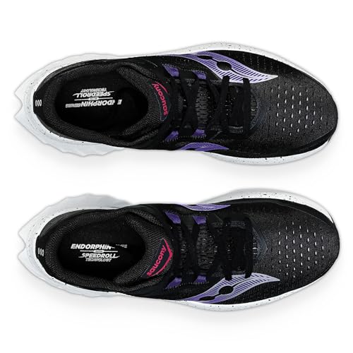 Saucony Women's Endorphin Speed 4 Sneaker, Black, 7.5